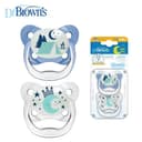 پستونک ارتودنسی 18-6 ماه دکتر براون Dr Browns طرح ماه شب تاب
